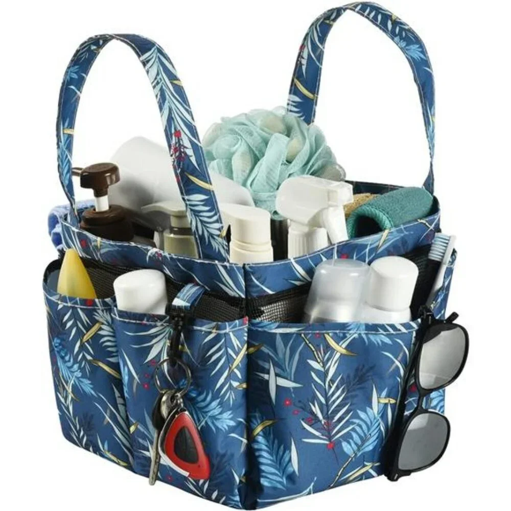 Large Mesh Shower Caddy Bag Bathroom Tote Organizer with Pockets for Dorm Gym
